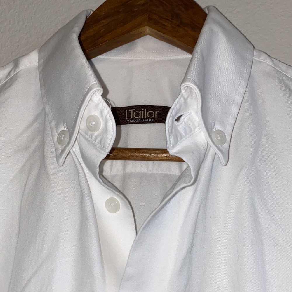 Custom Tailored White Button Down - image 3